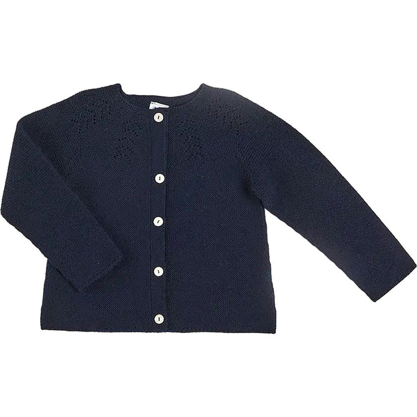 Openwork Cardigan in Navy (6mths-10yrs)