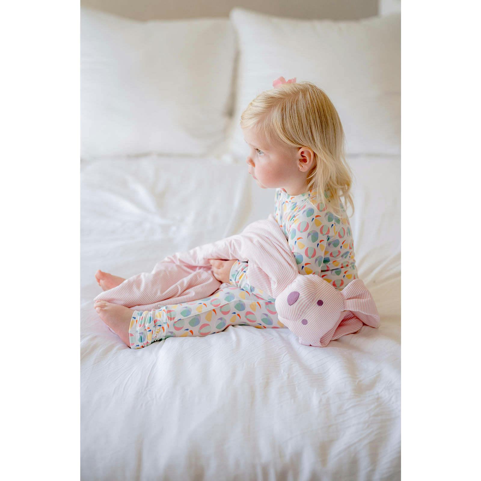 Pink Mini-Stripe Dog Lovey Blanket
