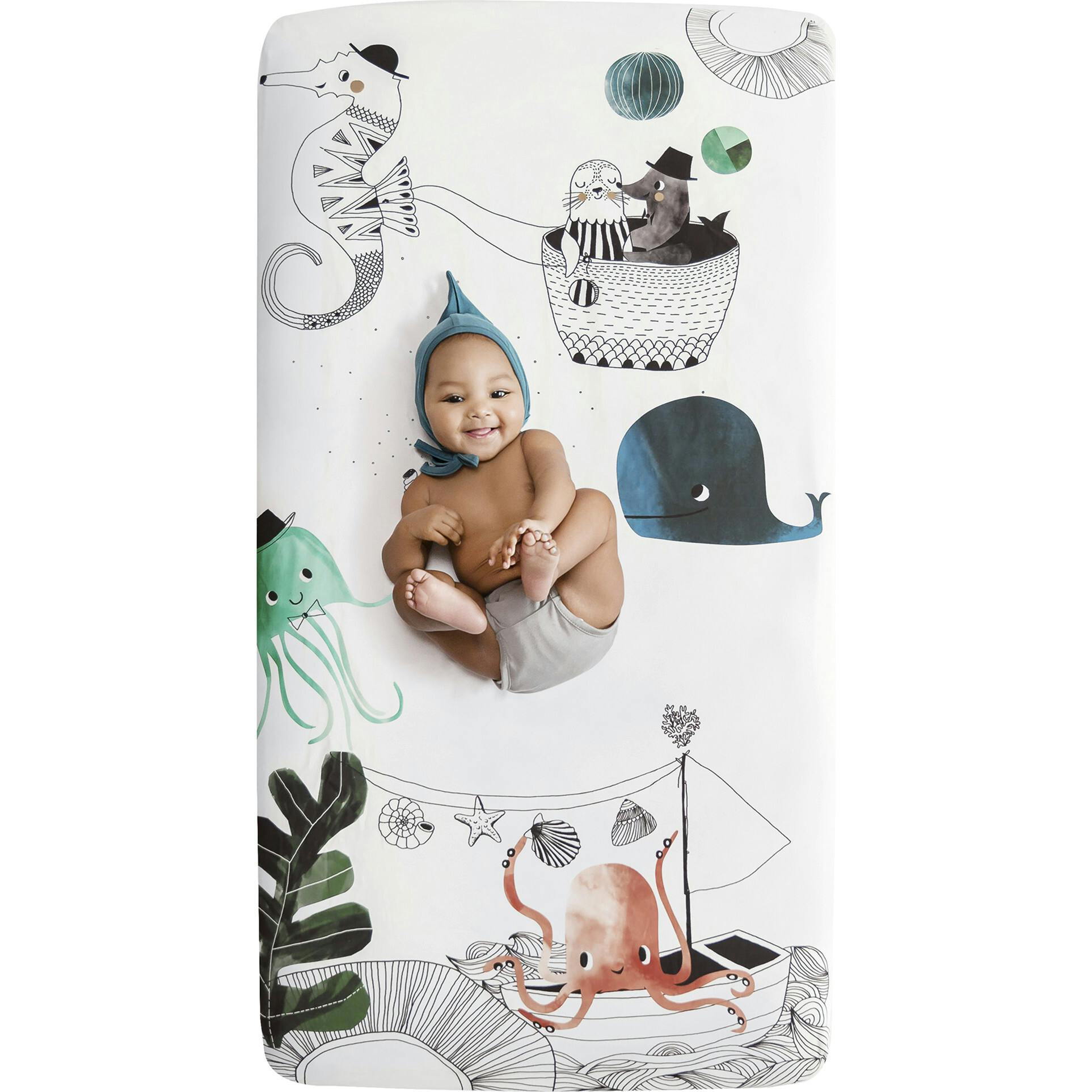 Underwater Love Standard Crib Sheet