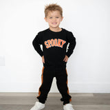 Spooky Orange Patch Halloween Sweatshirt