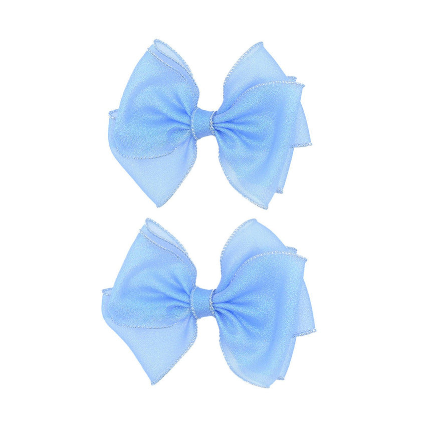 Shimmering Bow Hairclip Set