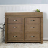 Wesley Farmhouse 6-Drawer Assembled Double Dresser