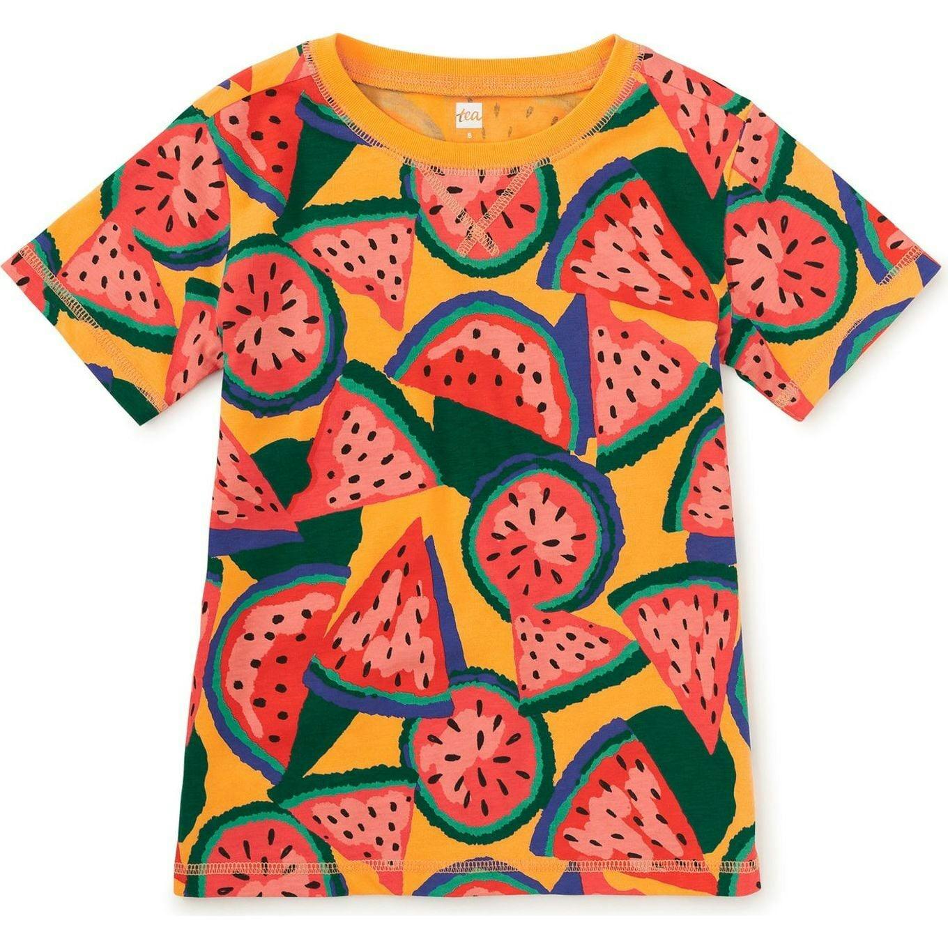 Printed Tee, Orange