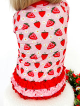 Strawberry Fields Ruffle Snoozer
