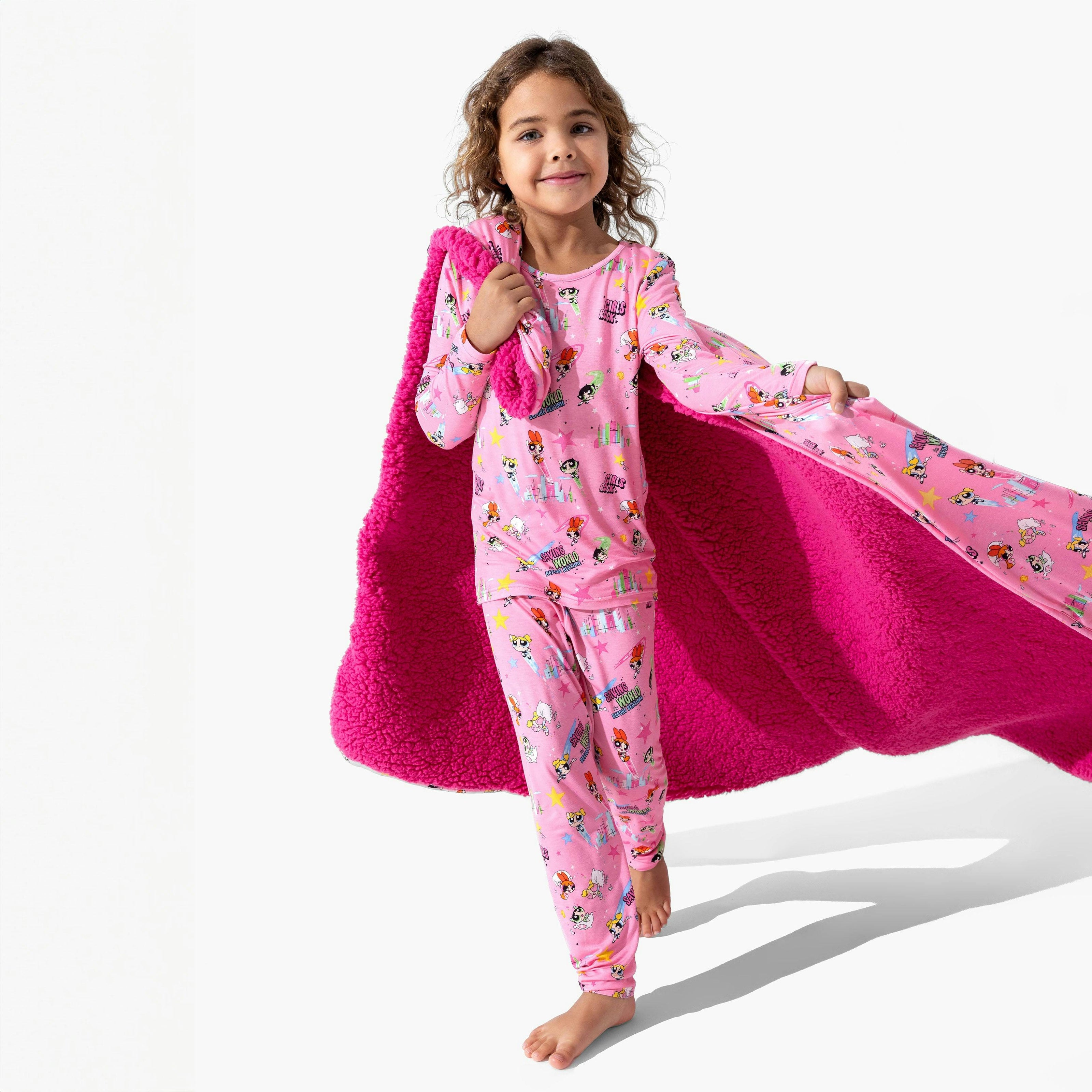 Powerpuff Girls Saving Bedtime Bamboo Kids Pajamas