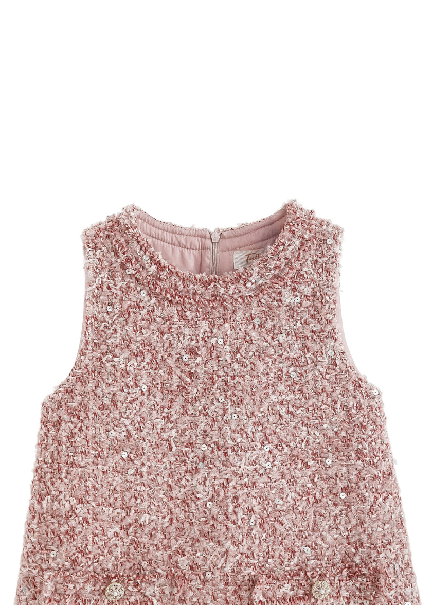 Pink Sequin & Tulle Party Dress