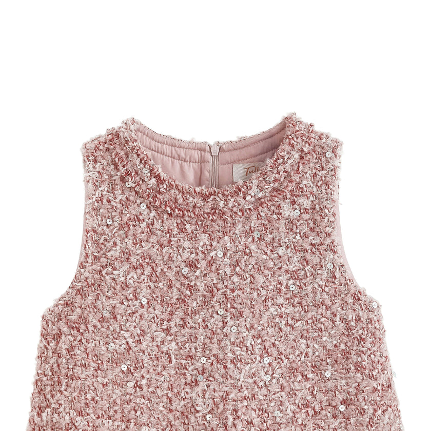 Pink Sequin & Tulle Party Dress