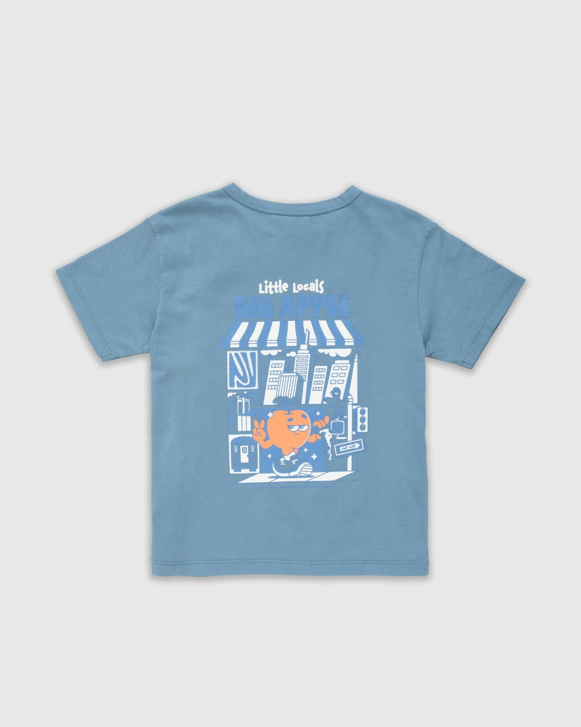 Little Locals Natural Dye Tee in Bluejay