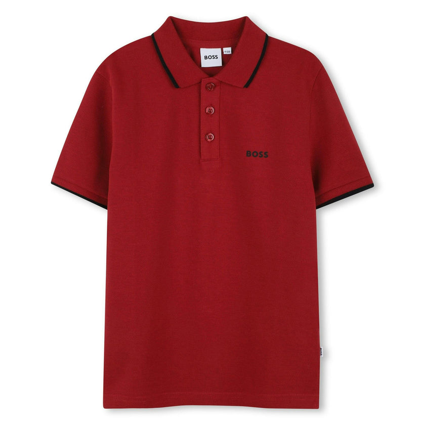 Burgundy Short Sleeve Polo