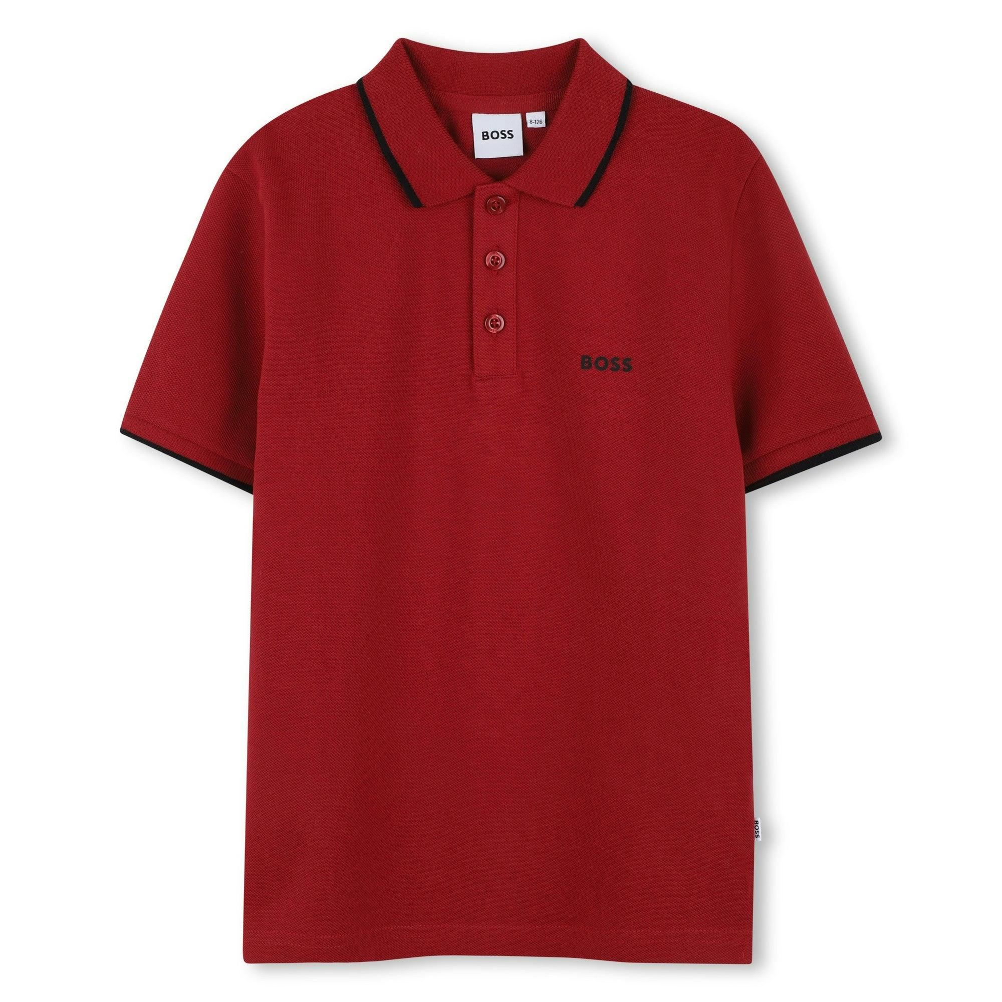 Burgundy Short Sleeve Polo