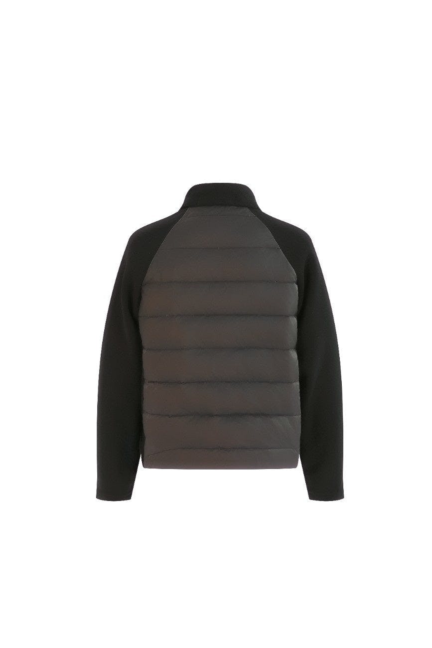Black Quilted Zip Jacket