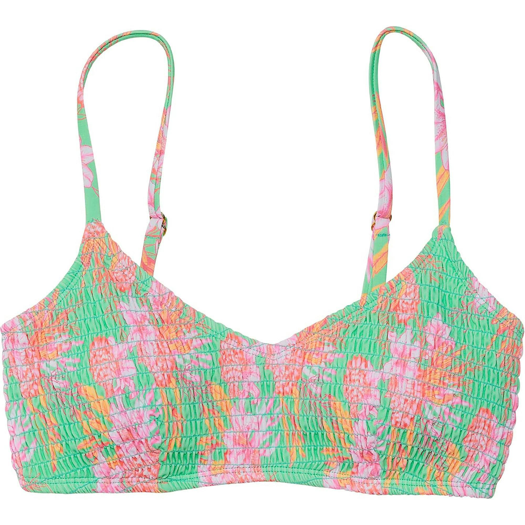 Women'S Sustainable Spaghetti Strap Smocked Bikini Top