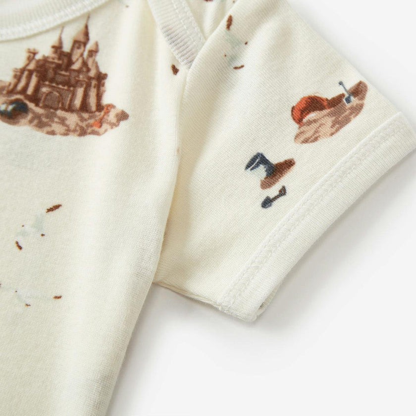 Sandcastle Organic Cotton Short Sleeve One Piece