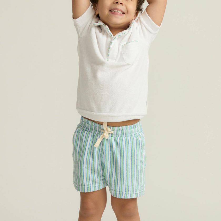 boys tamarin stripe french terry short