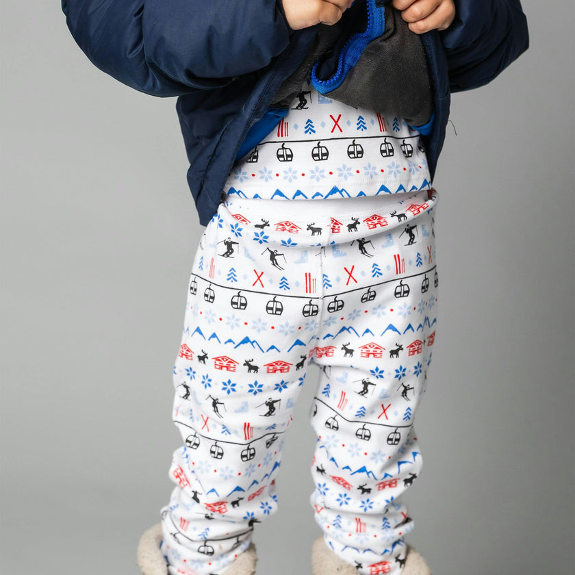 The Organic Long Sleeve Pajama Set [Alpine Ski]