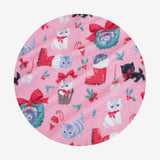 Meowy Christmas Brushed Pointelle Convertible One Piece