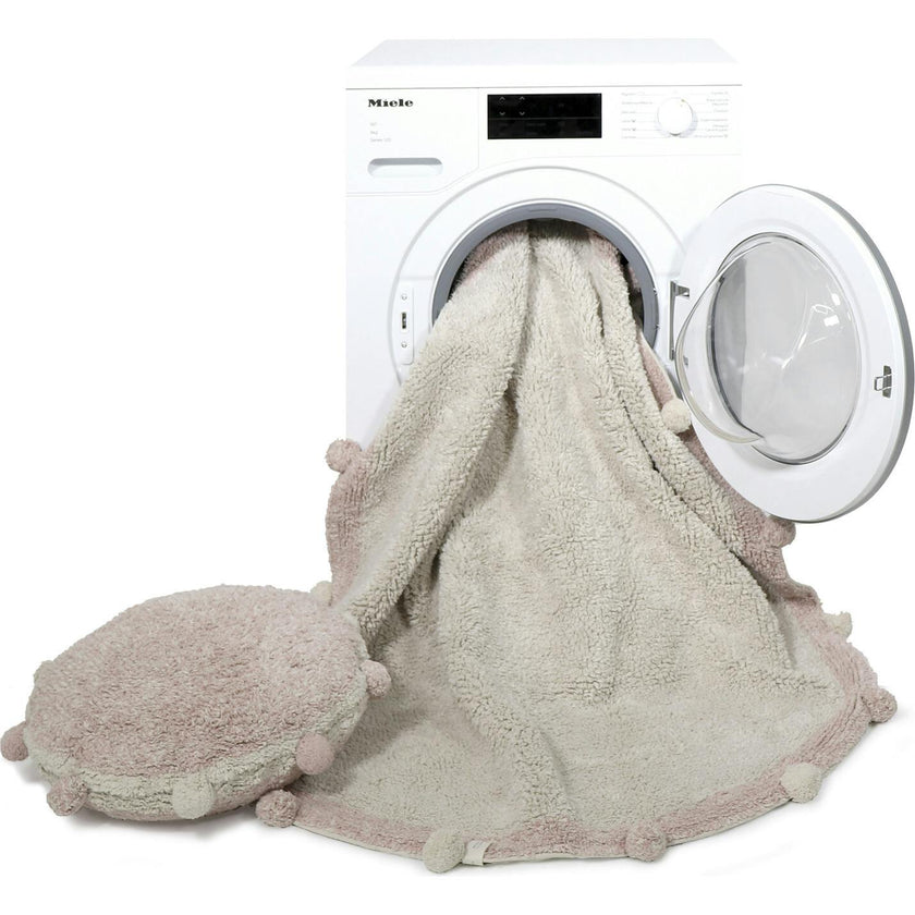 Bubbly Round Washable Rug