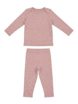 Allover Circle Print French Terry 2-Piece Set