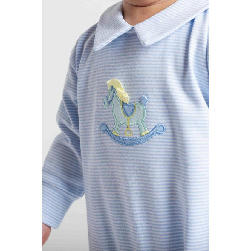 Stripe Knit Longall With Rocking