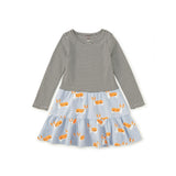 Tiered Skirted Twirl Dress, Cutie Corgis
