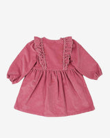 Maddie Ruffle Corduroy Dress