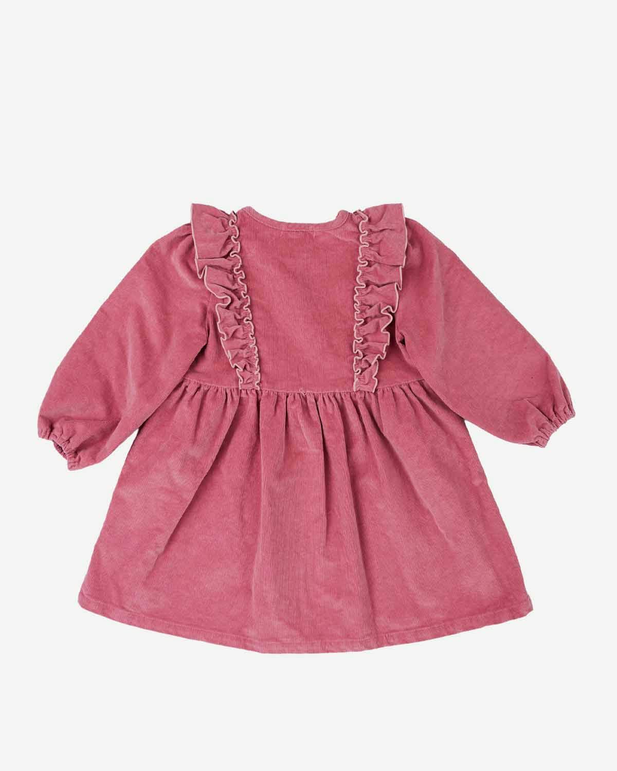 Maddie Ruffle Corduroy Dress