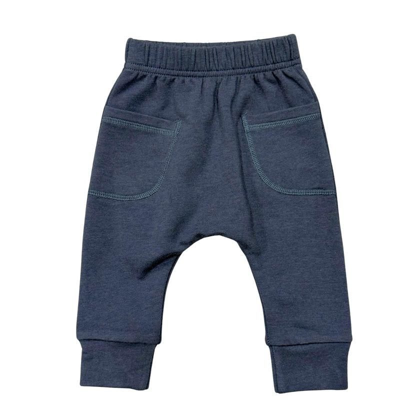Baby Boy Pocket Pants in Nightfall Blue