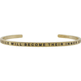 Women's "My Voice Will Become Their Inner Voice" Bracelet