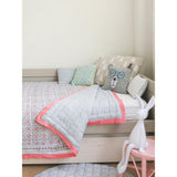 Block-Printed Cotton Crib Quilt