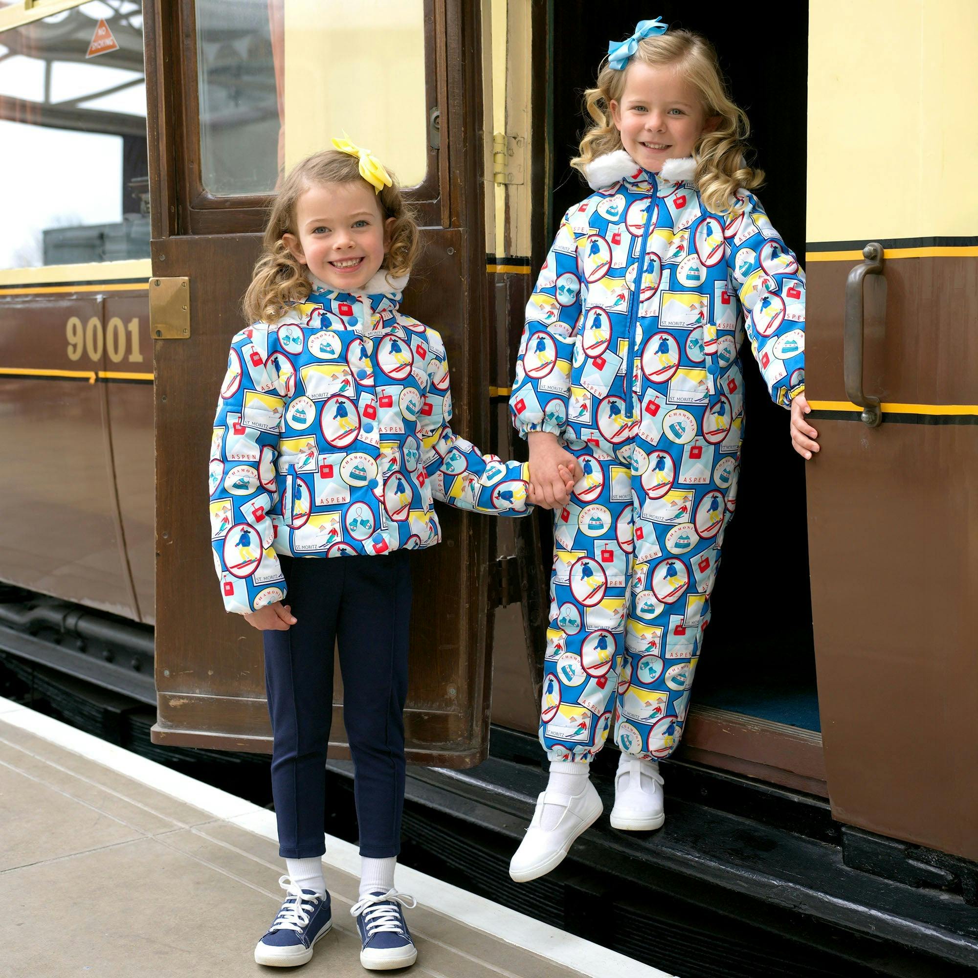 Travel Print Puffer Jacket
