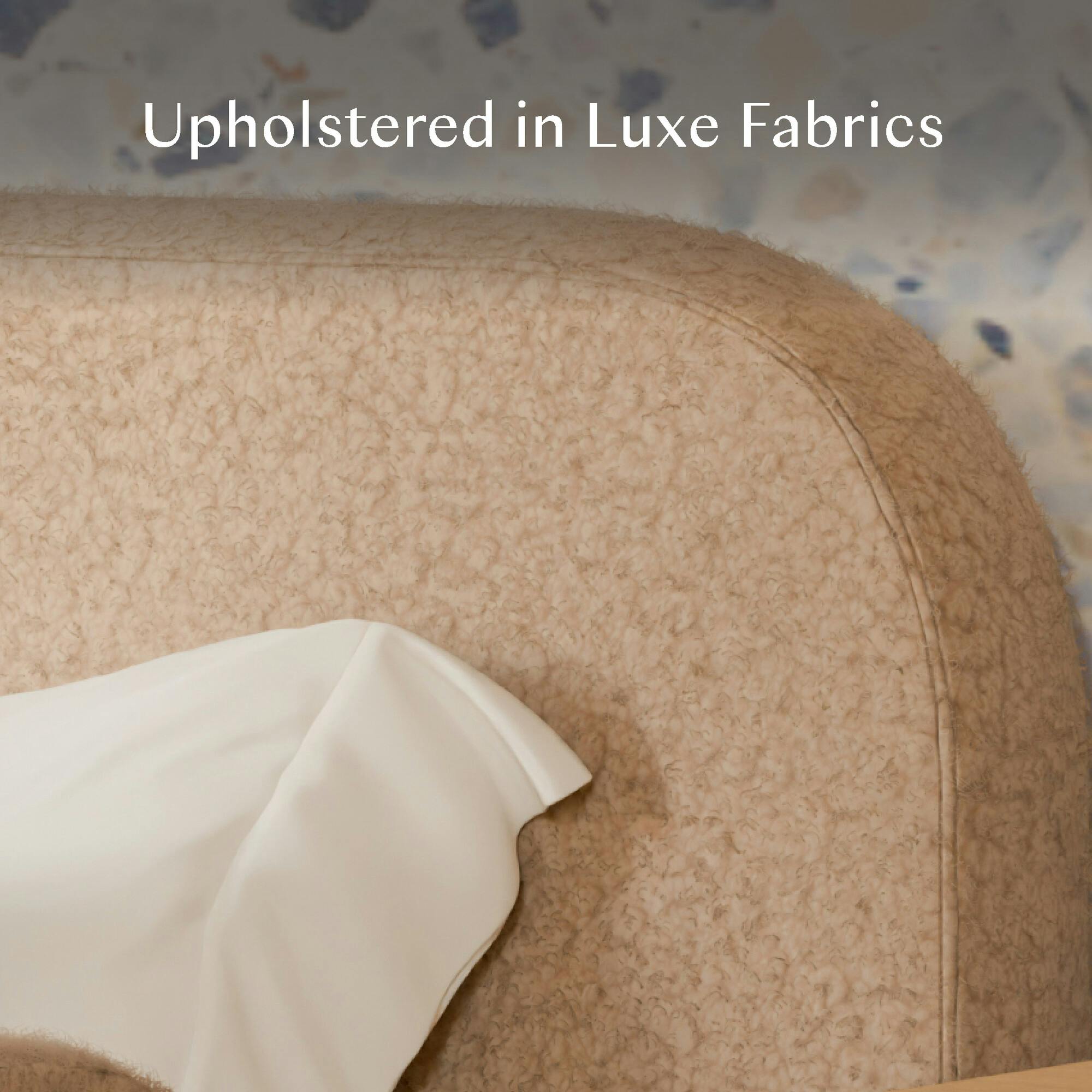 Upholstered Twin/Full Bed Guardrail In Chai Shearling