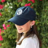 Customizable Bow Baseball Hat in Nellie Navy (Women)
