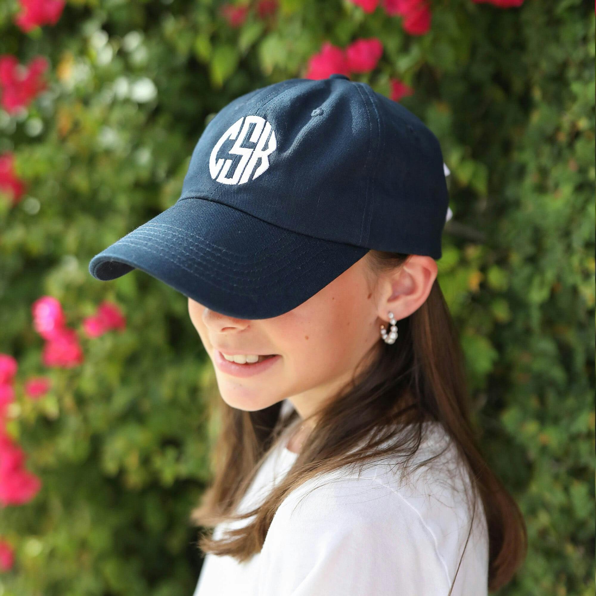 Customizable Bow Baseball Hat in Nellie Navy (Women)