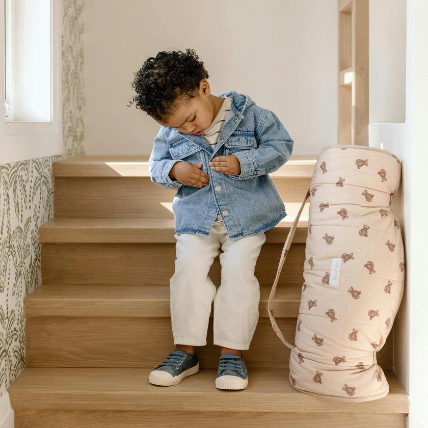 Organic Toddler Nap Roll-N-Rest Mat Set