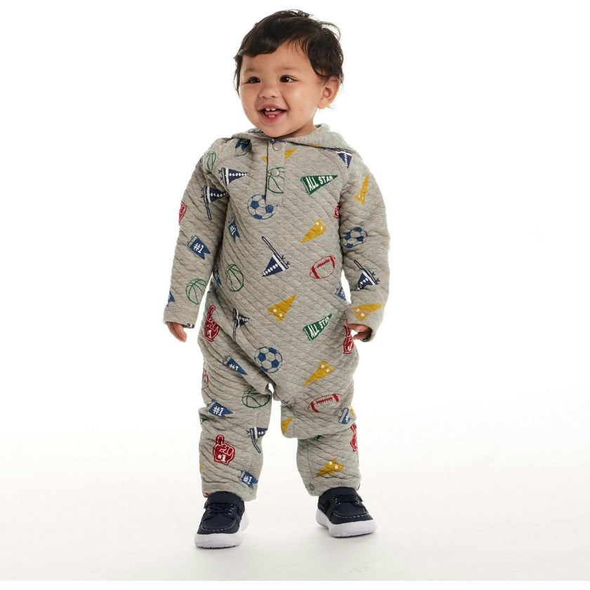 Infant Hooded Baby Romper