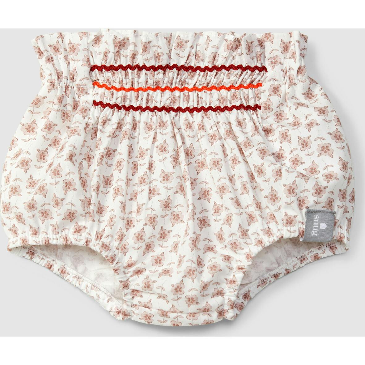 Floral Print Cinched Accent Bloomers