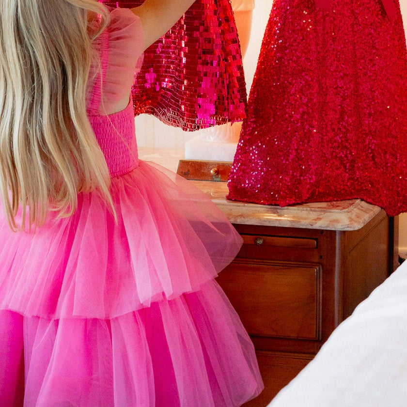 Mini Liza Dress in Pink