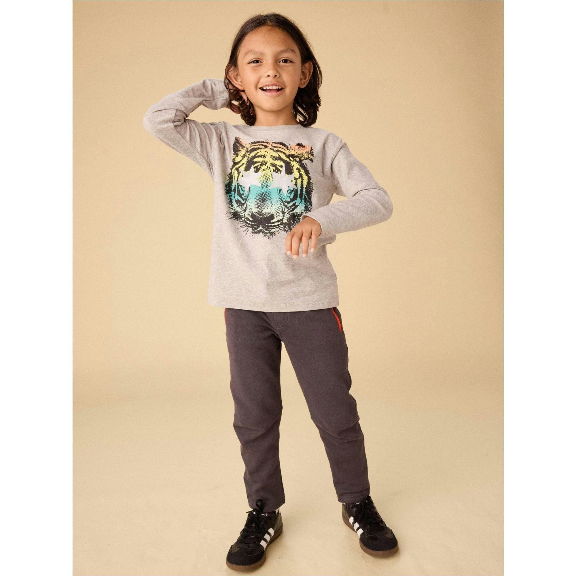Star Foil Graphic Tee, Grey