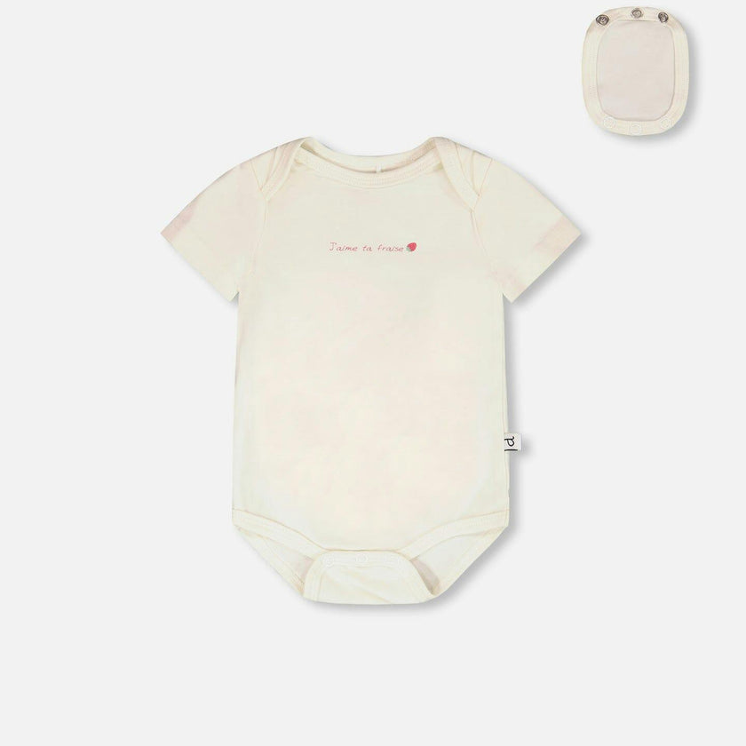 Evolutive Organic Cotton Jersey Onesie
