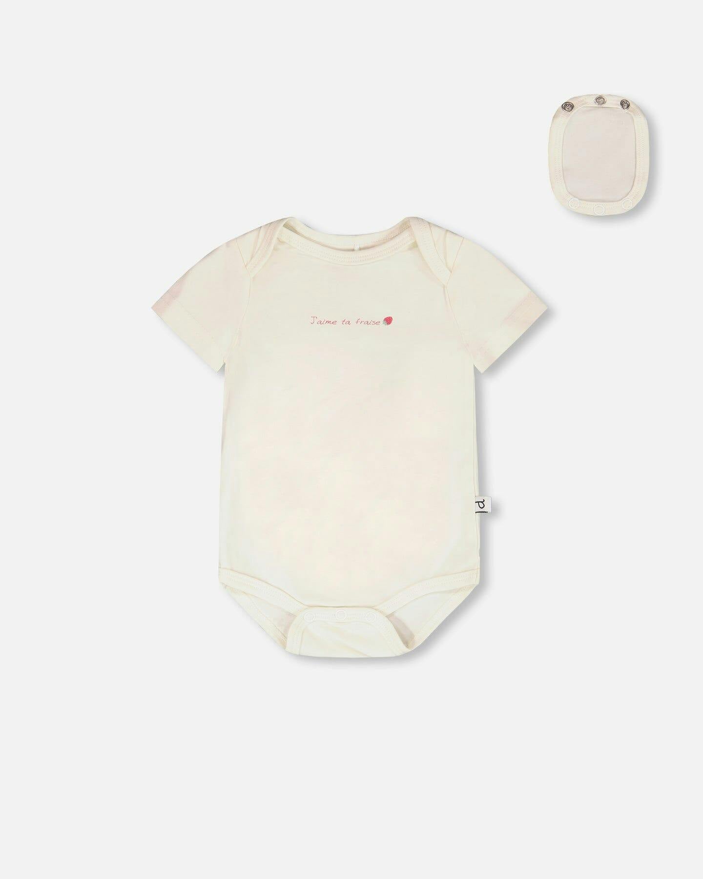 Evolutive Organic Cotton Jersey Onesie