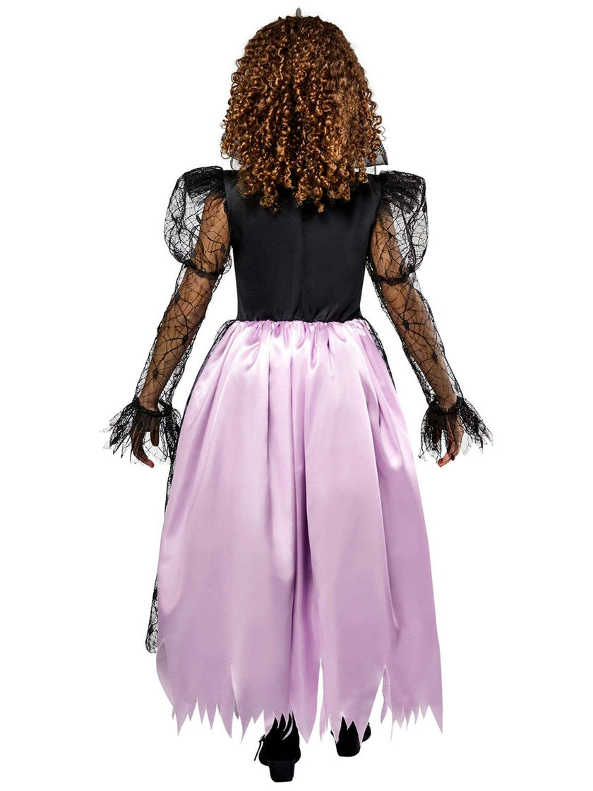 Girls' Purple and Black Gothic Queen Costume