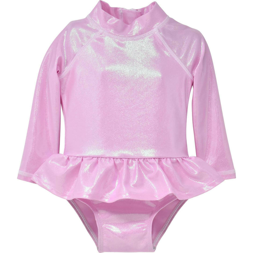 UPF 50+ Alissa Infant Ruffle Rash Guard Swimsuit
