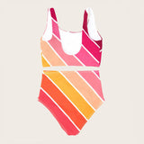 Sunset Beach Rainbow Two Piece Tank