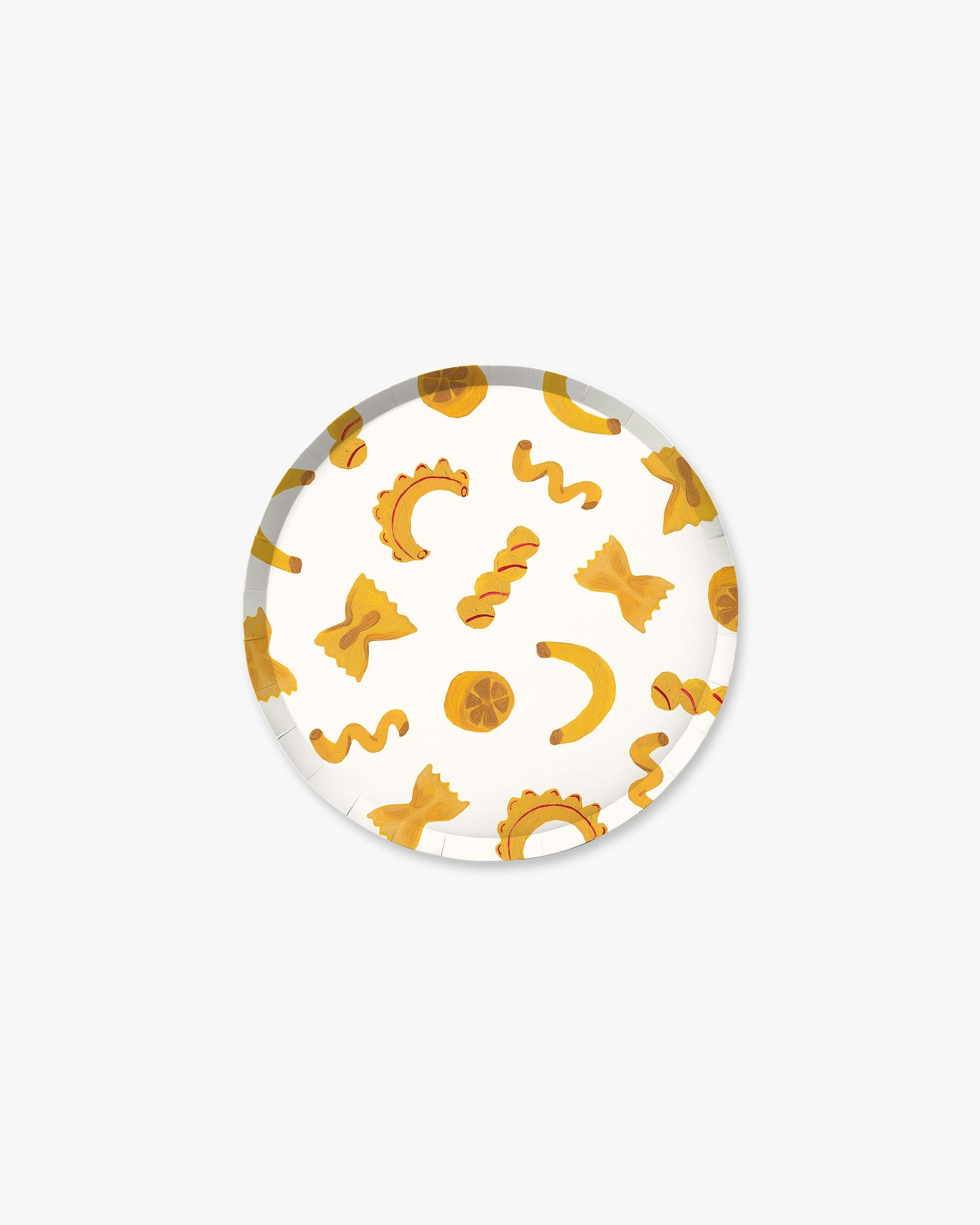 Pasta Party Hors d'Oeuvres Plate Set - Golden