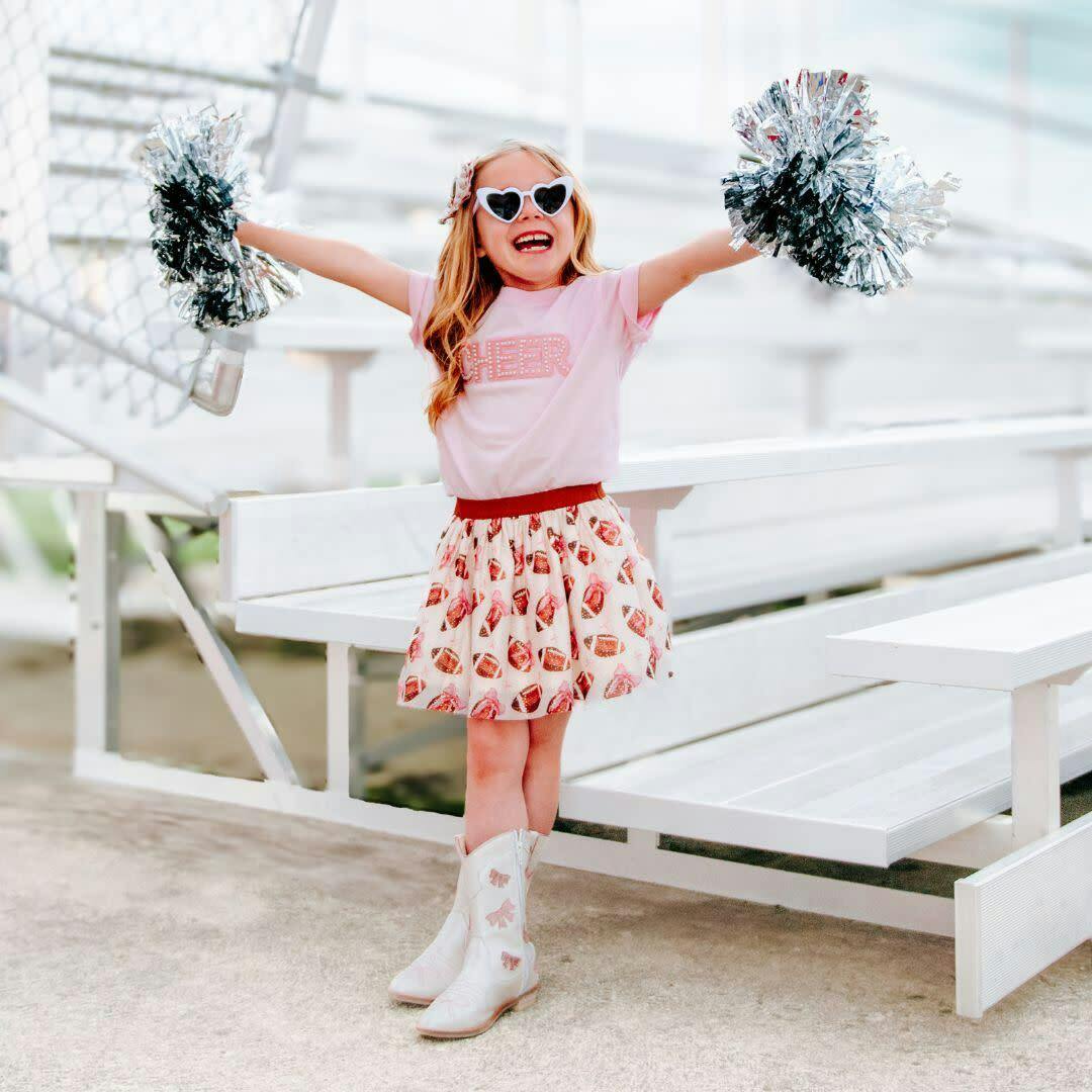 Cheer Pearl Patch Short Sleeve T-Shirt