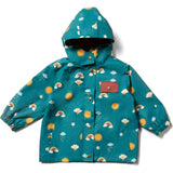 Rainbow Days Recycled Waterproof Raincoat, Green