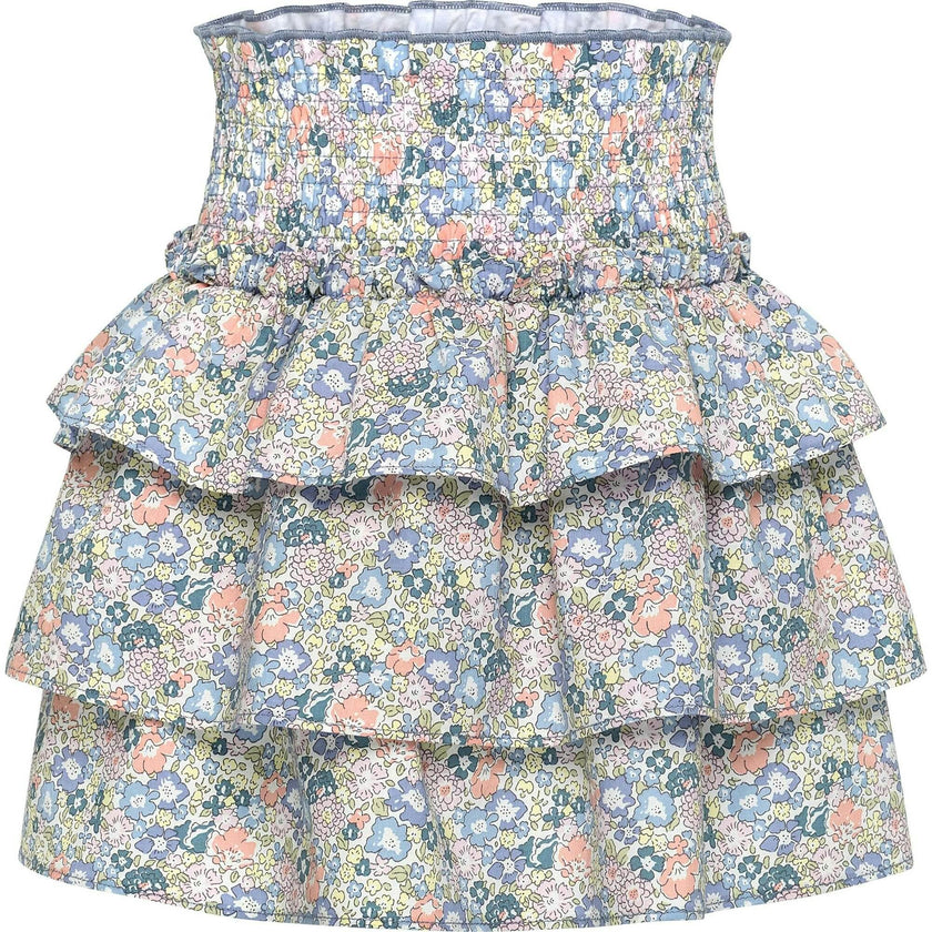 Sally Skirt Coral Floral