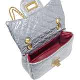 Classic Quilted Sparkle Mini Handbag