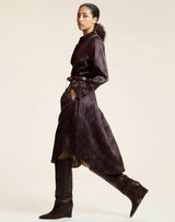 Silk Pintuck Shirt Dress