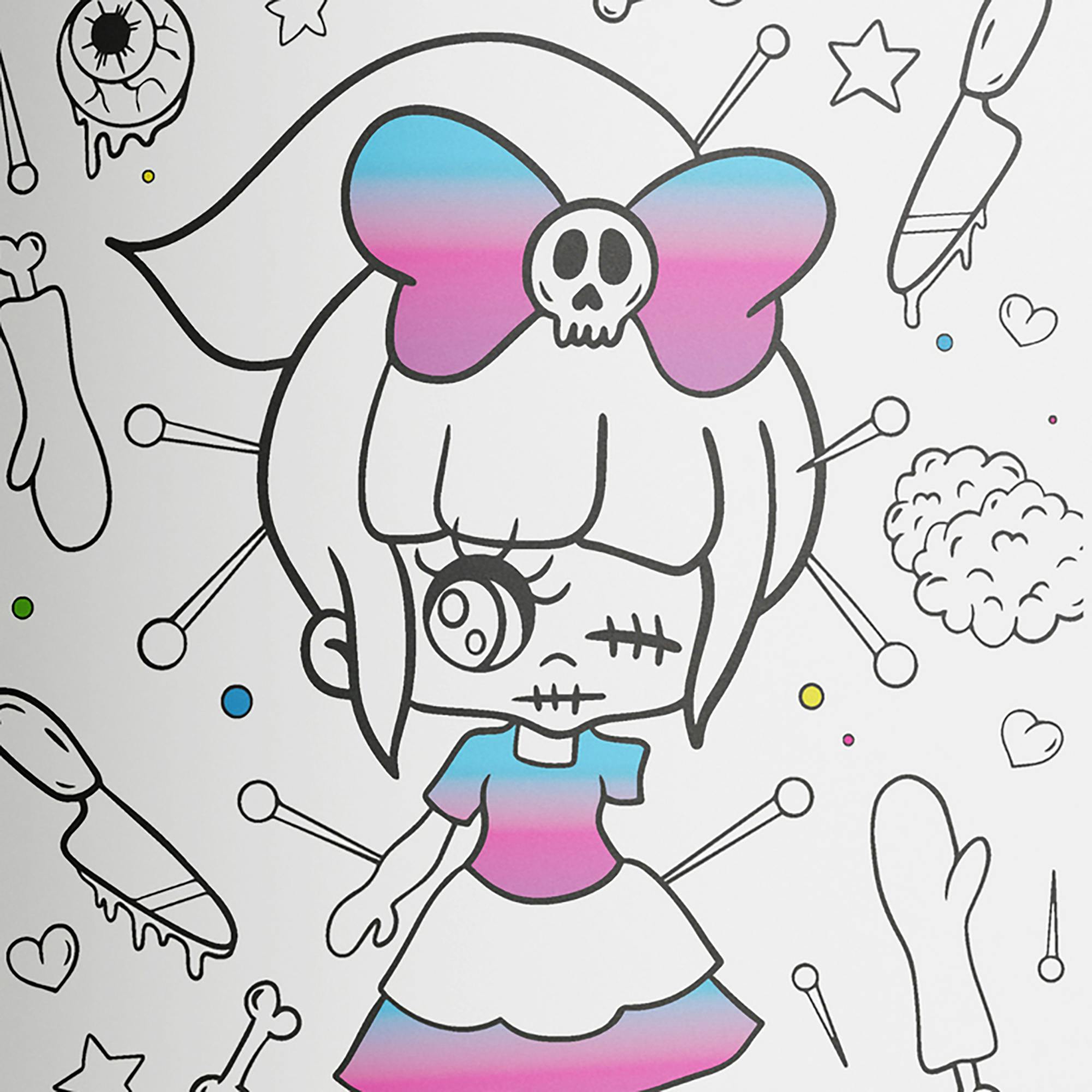 Kaleidoscope: Pop Velvet Coloring - Kreepy Kawaii